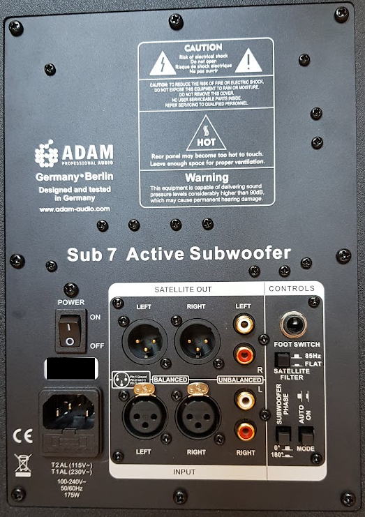 Adam Sub7 - a few measurements | Audio Science Review (ASR) Forum