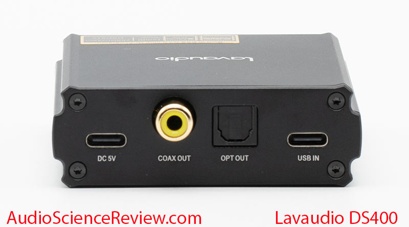 1mii Lavaudio DS400 Review back panel coax toslink DAC Headphone Amplifier Balanced.jpg