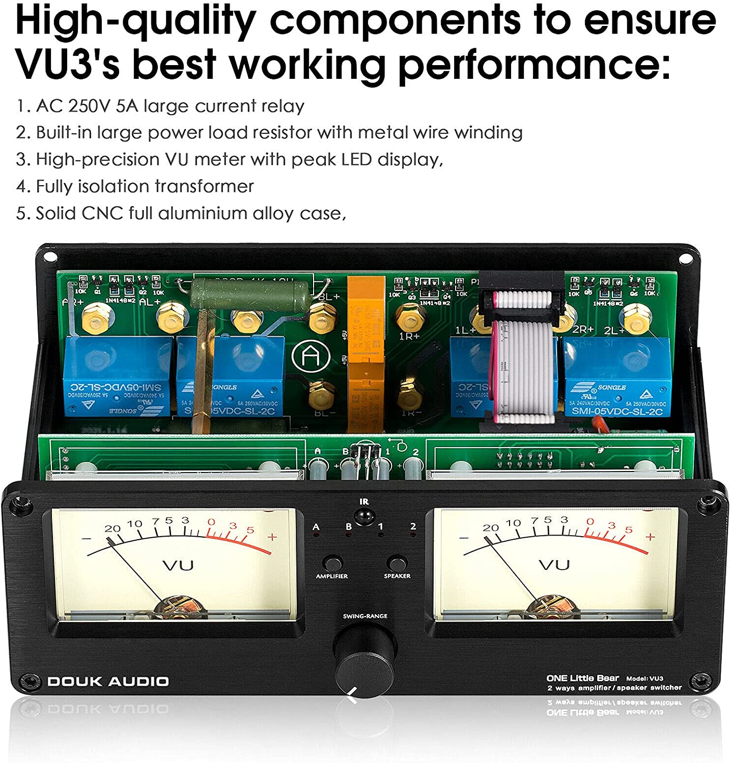 Douk VU2 Review (VU Meter/Input Selector) | Audio Science Review 