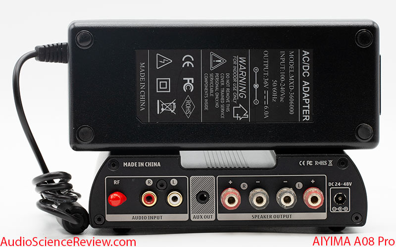 AIYIMA A08 Pro Stereo Amplifier Bluetooth back panel power supply Review.jpg