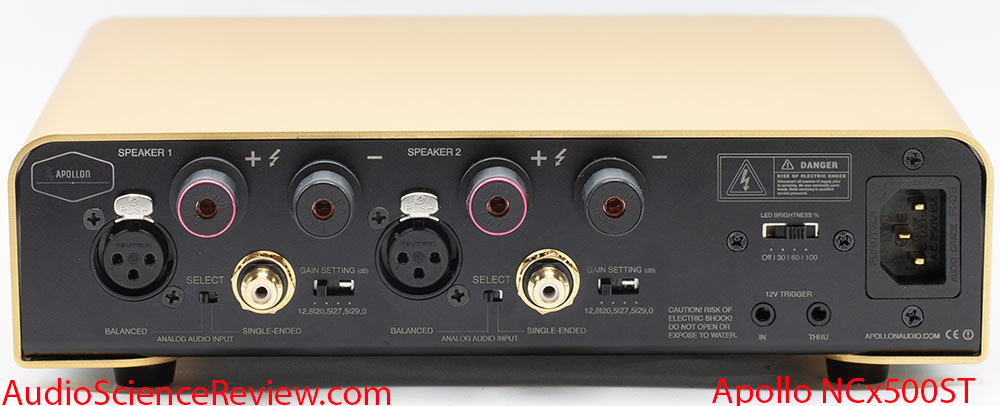 Apollo NCx500ST stereo class D amplifier hypex NCOREx NCx500 back panel gain switch review.jpg
