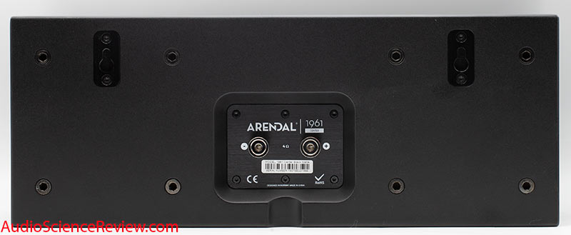 Arendal 1961 Center Monitor Home Theater Speaker back panel Review.jpg