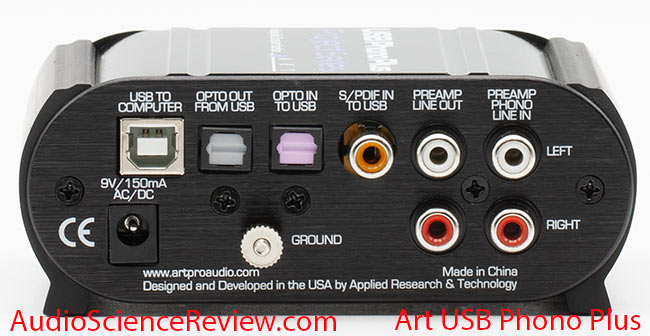 Art Pro Audio USB Phono Plus USB Digital interface SPDIF Optical Toslink Review.jpg
