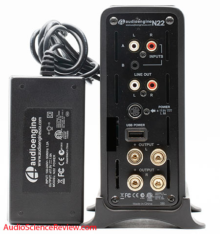 Audioengine N22 stereo small desktop amplifier back panel review.jpg