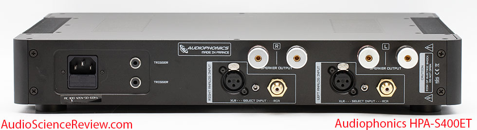 AUDIOPHONICS HPA-S400ET Review Back Panel XLR Balanced Purifi Stereo Amplifier.jpg