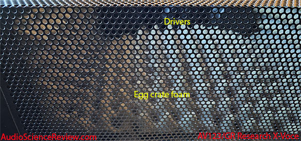 AV123 GR Research X-Voce hybrid center open baffle home theater speaker back view review.jpg