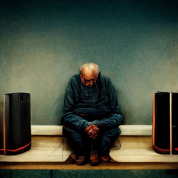 benonymous_depressed_man_sitting_next_to_a_complex_hifi_system_.png