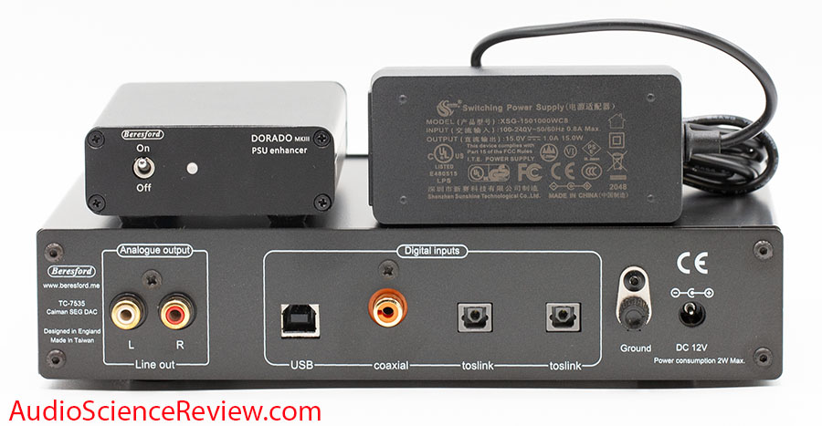 Beresford Caiman SEG Review TC-7535 Dorado back panel stereo USB audio dac preamp.jpg