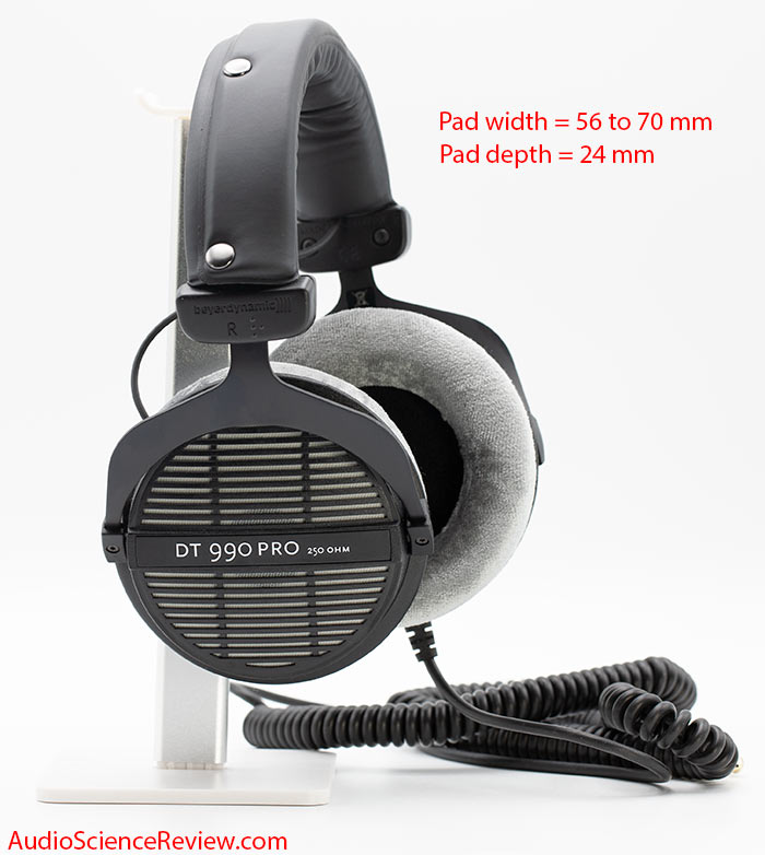 Beyerdynamic DT 990 Pro Review open back headphone pad dimensions.jpg