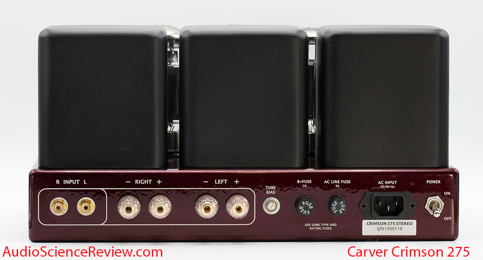 Carver Crimson 275 Review Back Panel Stereo Tube Amplifier.jpg