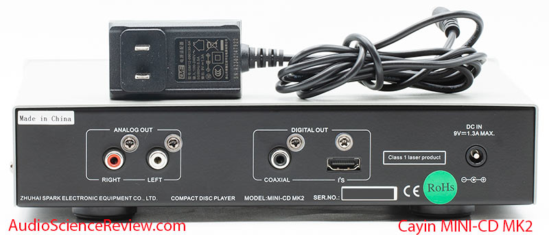 Cayin Mini-CD MK2 CD Player Transport Stereo Audio Review back panel.jpg