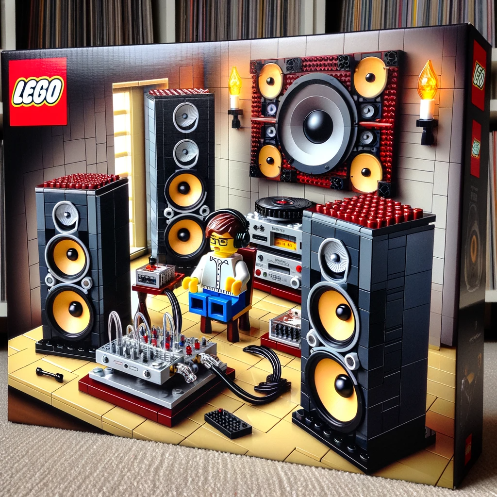 DALL·E 2023-12-13 07.38.24 - A Lego set in a box depicting an audiophile listening to a very e...png