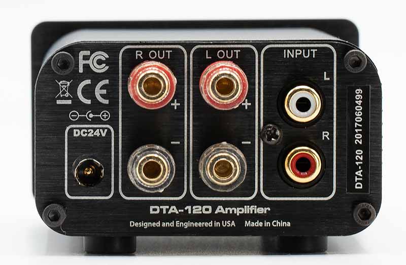 Dayton Audio DTA-120 Class T Digital Audio Amplifier Back Panel Connectors Review.jpg