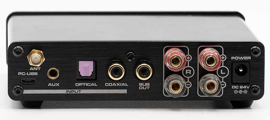 Dayton Audio DTA-PRO 100W Class D Bluetooth Amplifier with USB DAC Back Panel Connectors stere...jpg