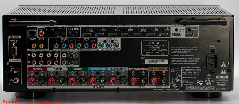 Denon AVR-X2200W Audio/Video Receiver Review | Audio Science