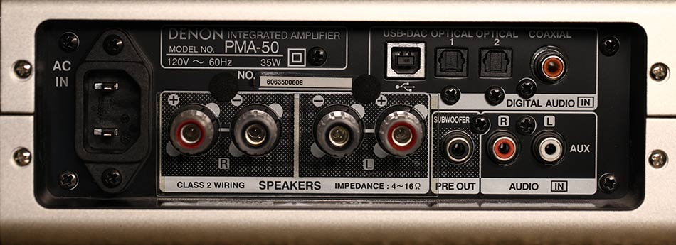 Denon PMA-50 Digital Amplifier Back Panel Audio Review.jpg