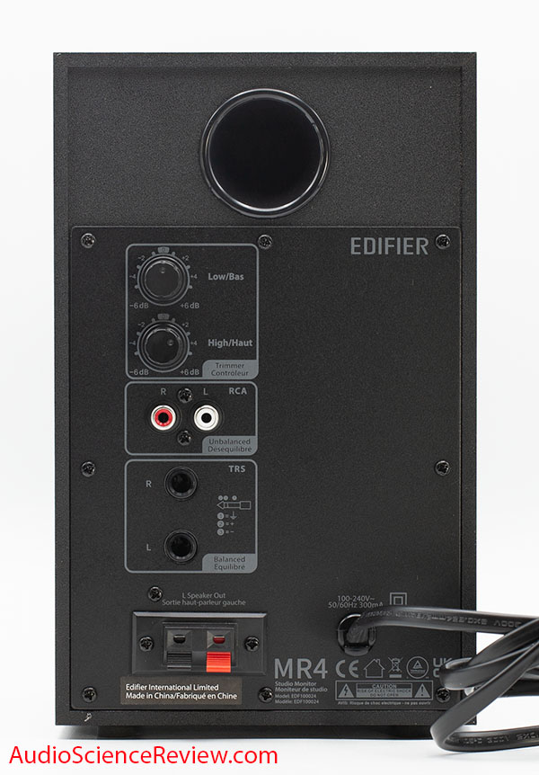 Edifier MR4 Review Back Panel Balanced Studio Monitor Computer Speaker.jpg