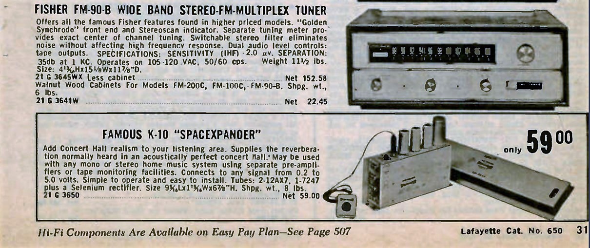 Fisher SpaceXpander LRE 1965.jpg