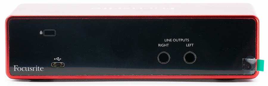 Focusrite Scarlett 2i2 USB DAC and ADC Audio Interface Back Panel Connectors.jpg