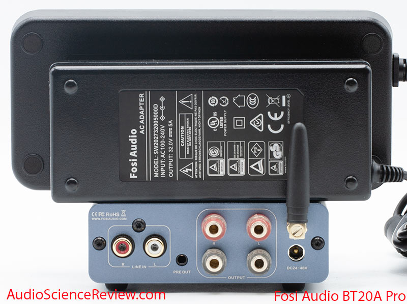 Fosi Audio BT20A amplifier stereo class D amplifier TPA3255 back panel power supply Bluetooth ...jpg