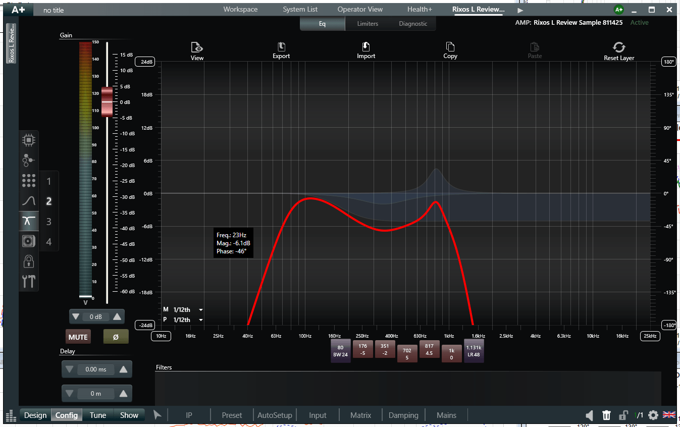 Grimanisystems RIXOS-L CEA2034 Woofer 2  frequency response measurements home theater active s...png