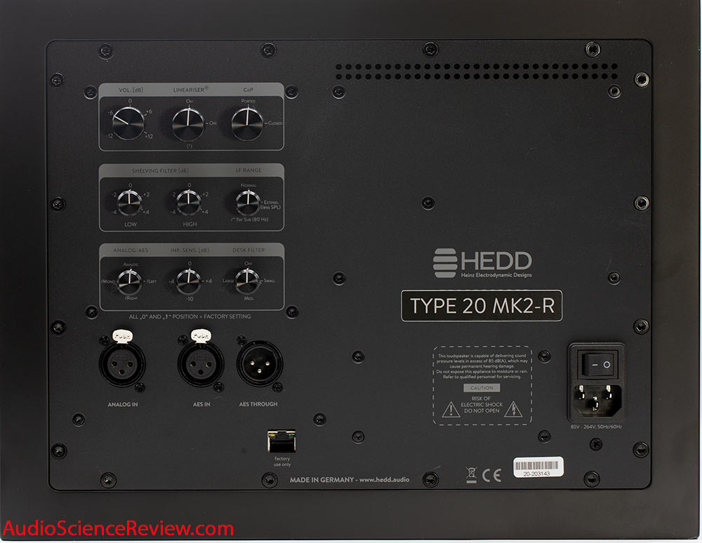 HEDD TYPE 20 MK2 Open Port Studio Monitor Speaker back panel DSP AES Input Review.jpg