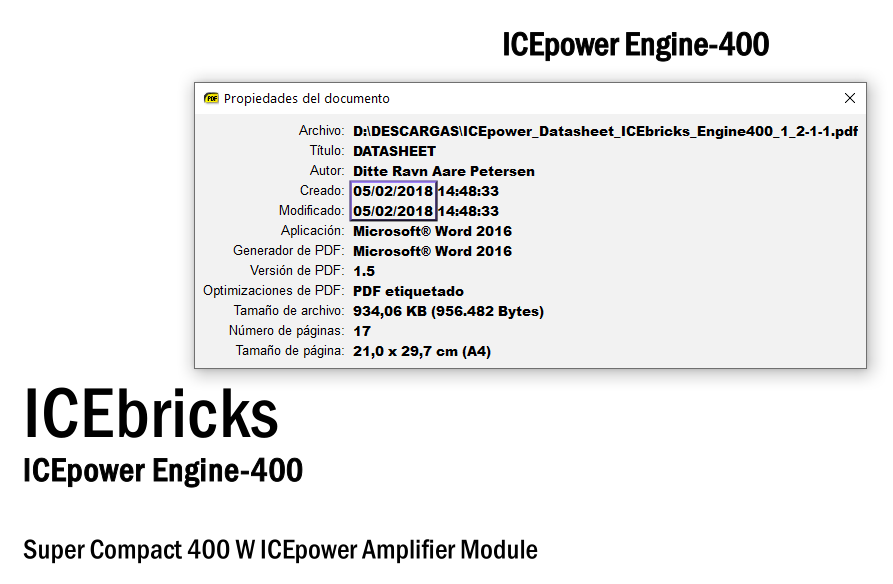 Icebrick IcePower Engine-400 PDF propierties 2018 year.png