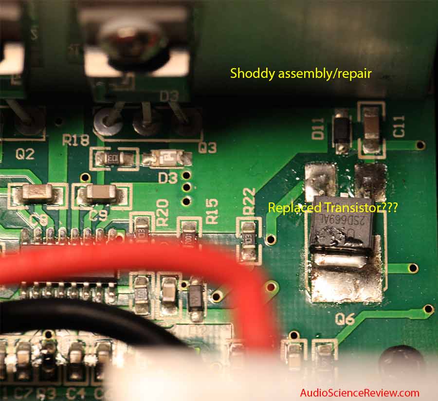 IRAUD350 Class D Amplifier IRS2092 Repaired Transistor.jpg