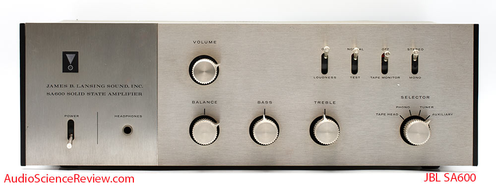 JBL SA600 Stereo Amplifier Vintage front panel review.jpg