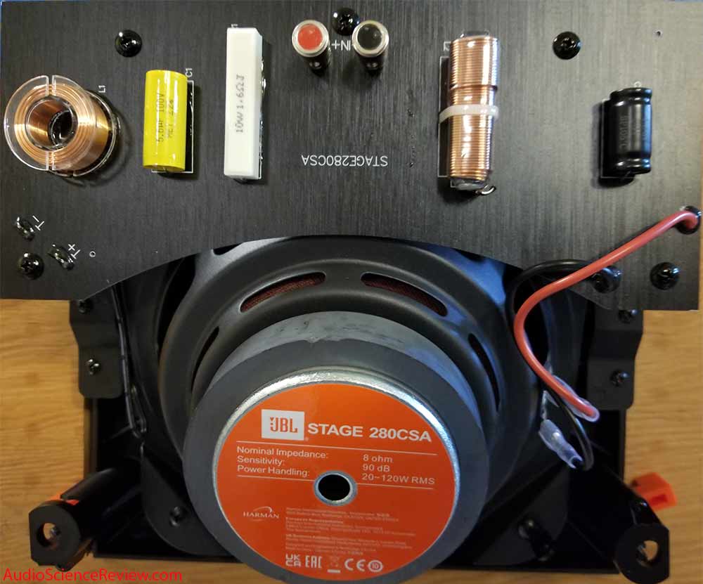 JBL Stage 280CA Speaker In-ceiling two-way crossover teardown review.jpg