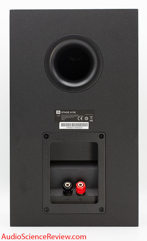 JBL Stage A130 Review back panel port bookshelf speaker.jpg