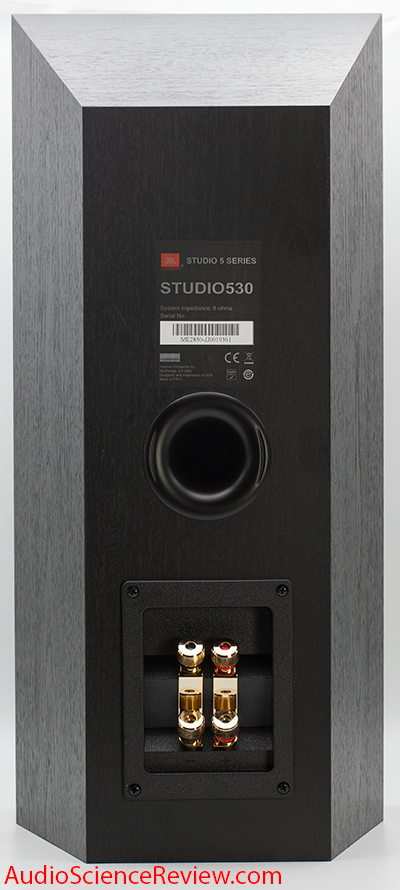 JBL Studio 530 Speaker Monitor Back Panel binding posts Audio Review.png