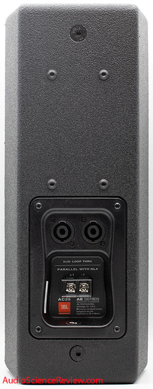 JBL Ultra Compact 2-way Loudspeaker Speaker back panel speakon Review.jpg