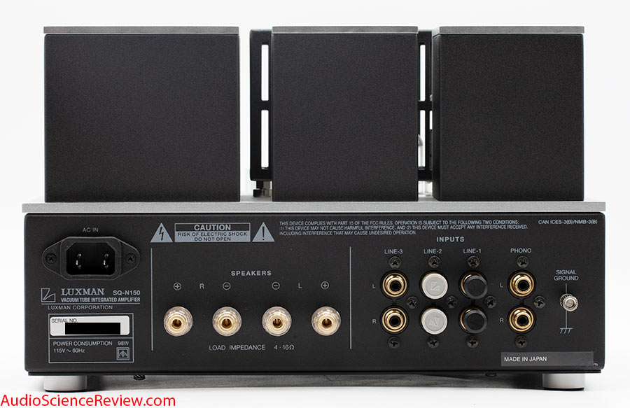 Luxman SQ-N150 Review Back Panel Phono Headphone Amplifier Integrated crosstalk Tube Amplifier.jpg