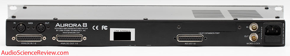 Lynx Aurora 8 Review Back Panel DB25 External Interface AES DAC ADC.jpg