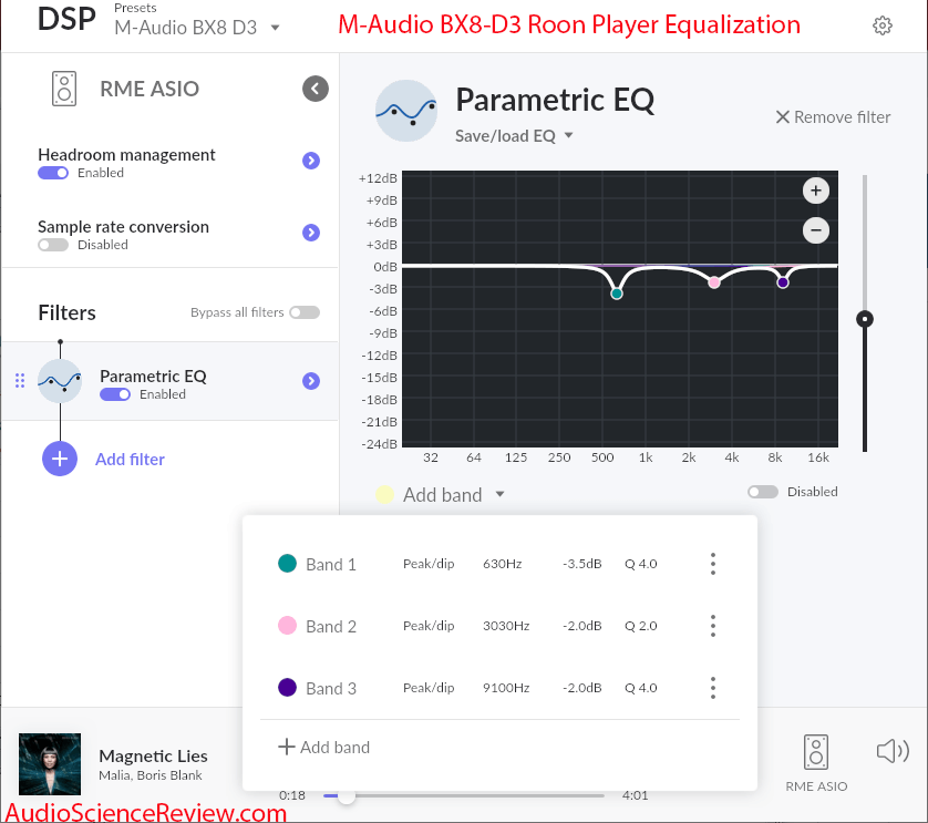 M-Audio BX8 D3 Studio Monitor Speaker Equalization.png