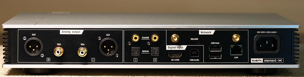 Matrix Audio Element X streaming DAC Back Panel Audio Review.jpg