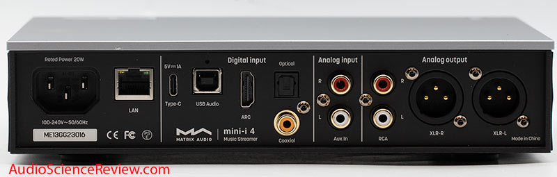 Matrix Mini-i 4 Music Streamer DAC HDMI ARC back panel preamp review.jpg