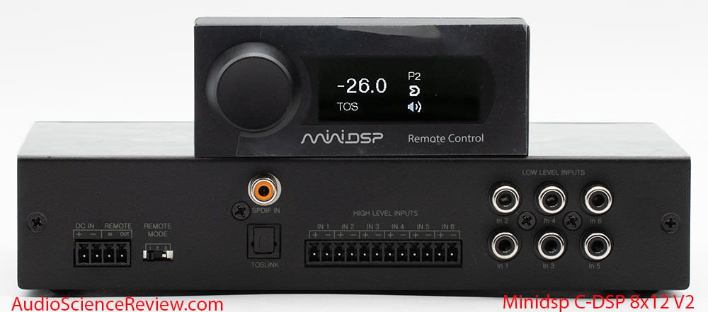 Minidsp C-DSP 8x12 car 12 volt DAC Crossover Filter PEQ Automotive audio remote control SPDIF ...jpg