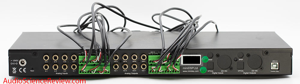 Minidsp DDRC-88A Dirac Live multichannel room correction bakc panel XLR Inputs audio review DSP.jpg