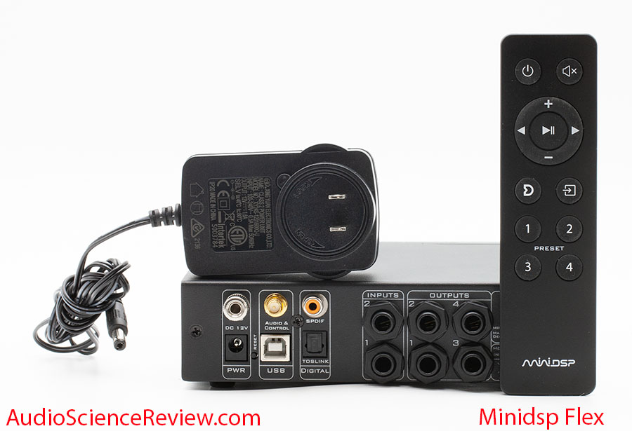 Minidsp Flex Review Back Panel Power Supply DSP Audio Processor Balanced.jpg