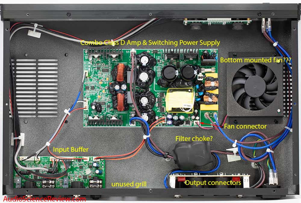 Monoprice 605030 pro amplifier class D teardown.jpg