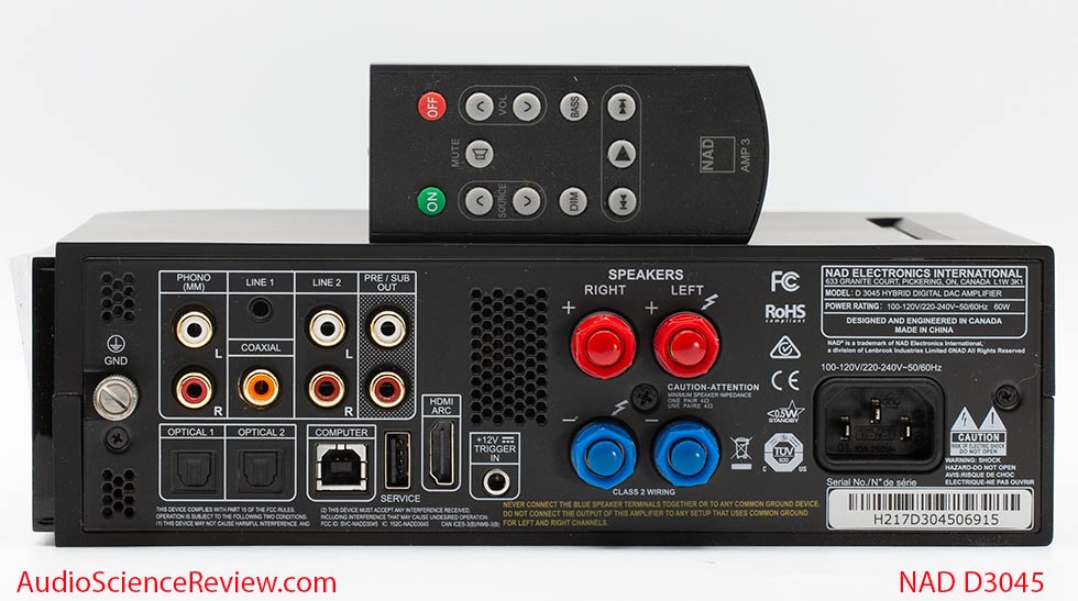 NAD D3045 Review HDMI ARC Back Panel Phono Integrated Amplifier USB DAC Stereo.jpg