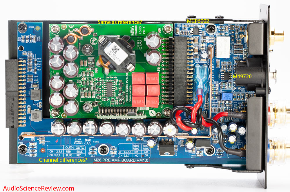 NAD M28 teardown purifi amplifier Module overhead shot.jpg