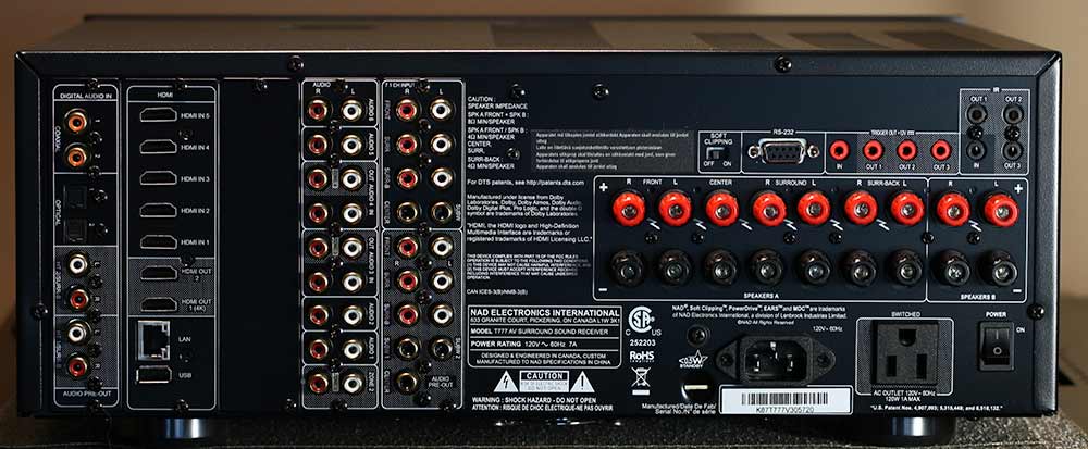 NAD T777 V3 Home Theater Surround AVR Back Panel Review.jpg