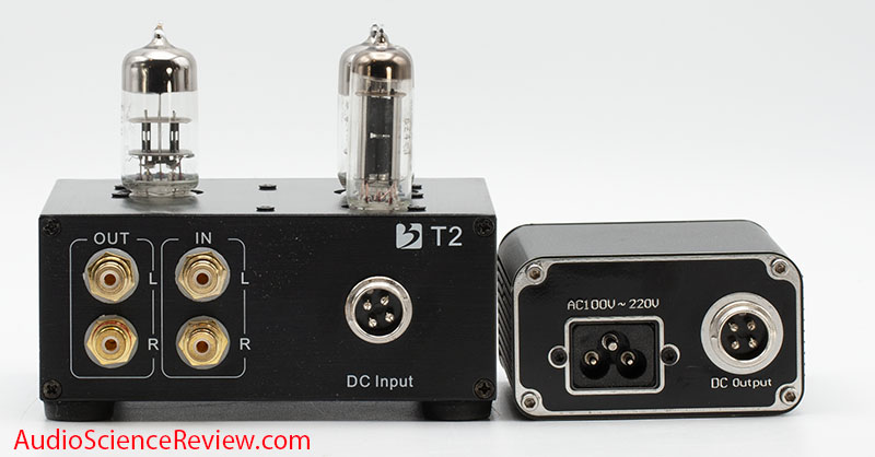 Nobsound Douk Audio Preamp Hifi 6N3 Review back panel power supply Tube Preamp.jpg