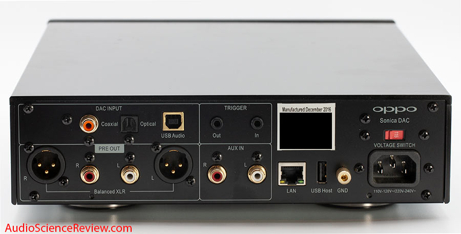 Oppo Sonica USB DAC and Streamer Review | Audio Science Review 
