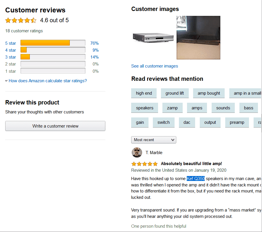 Parasound Z Amp v3 - Amazon customer reviews.png