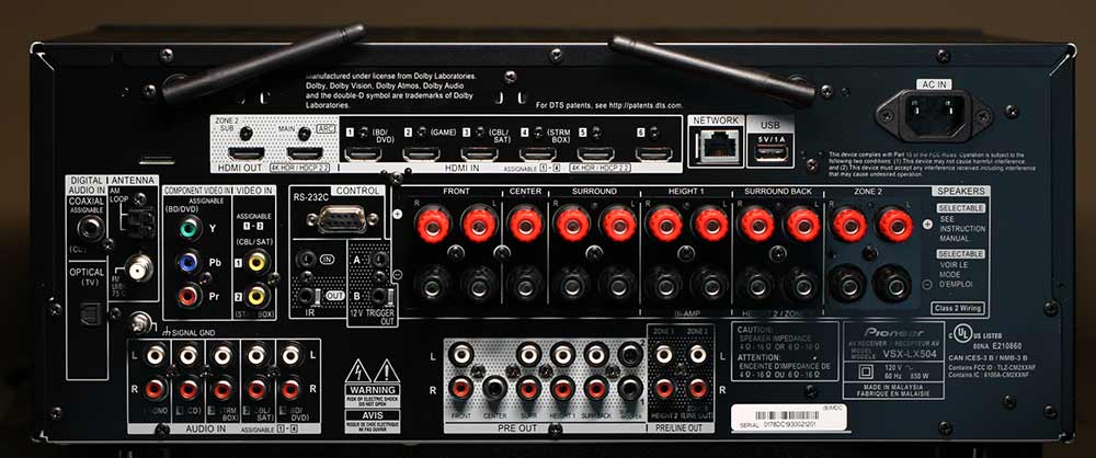 Pioneer VSX-LX504  Home Theater AVR Back Panel Review.jpg