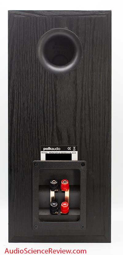 Polk Monitor 40 Series II Review Bookshelf back panel Speaker.jpg